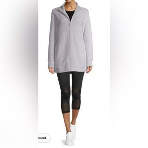 AVÍA women’s light gray OTTOMAN TUNIC JACKET